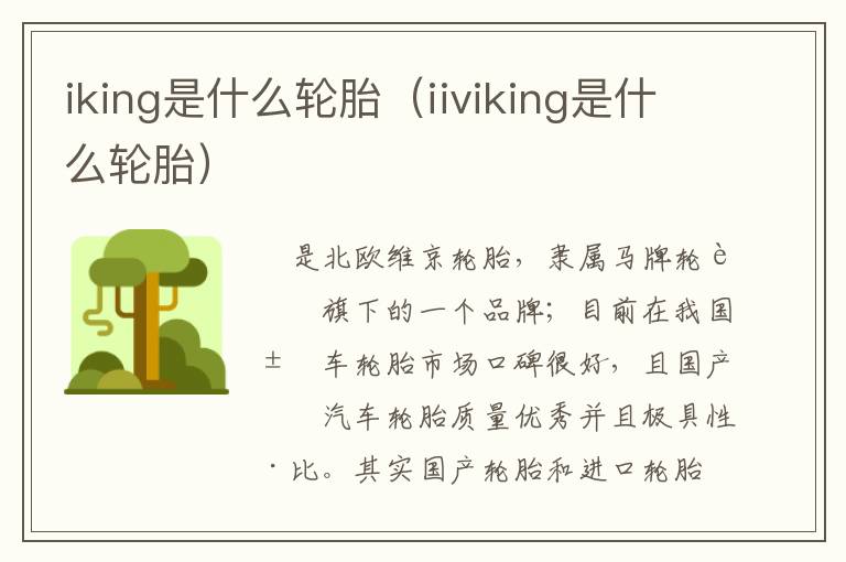 iking是什么轮胎（iiviking是什么轮胎）