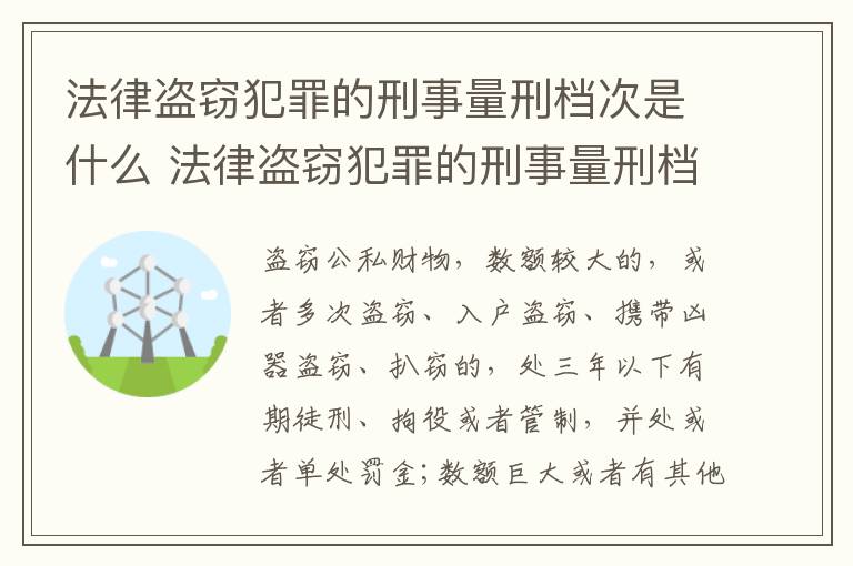 法律盗窃犯罪的刑事量刑档次是什么 法律盗窃犯罪的刑事量刑档次是什么
