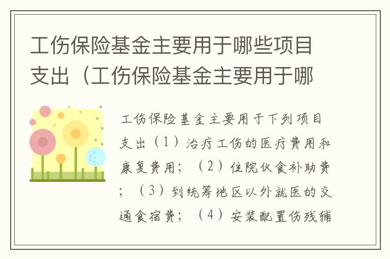 工伤保险基金主要用于哪些项目支出(工伤保险基金主要用于哪些项目支出)