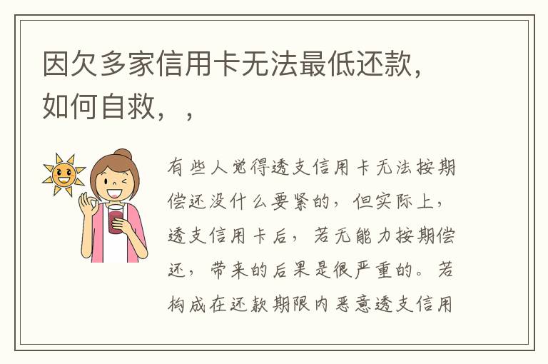因欠多家信用卡无法最低还款，如何自救，，