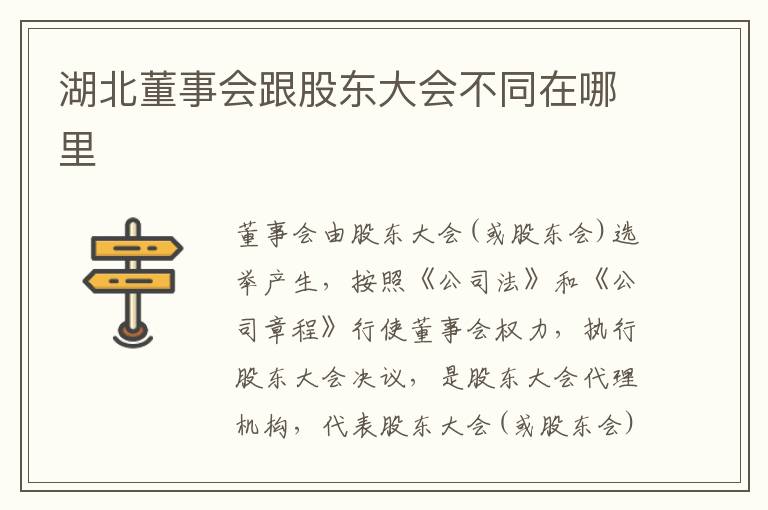 湖北董事会跟股东大会不同在哪里