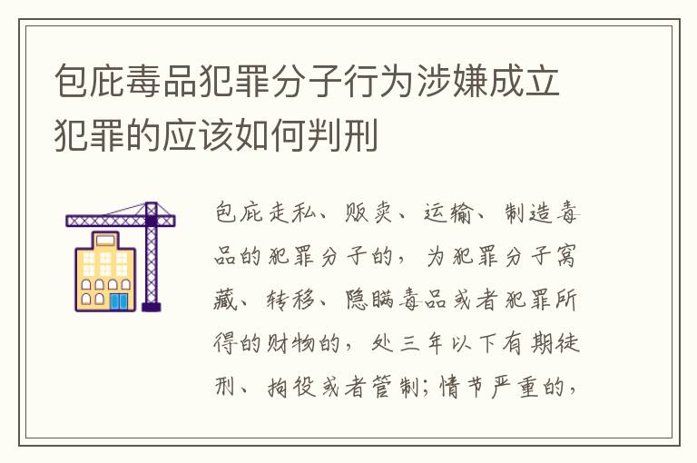 包庇毒品犯罪分子行为涉嫌成立犯罪的应该如何判刑