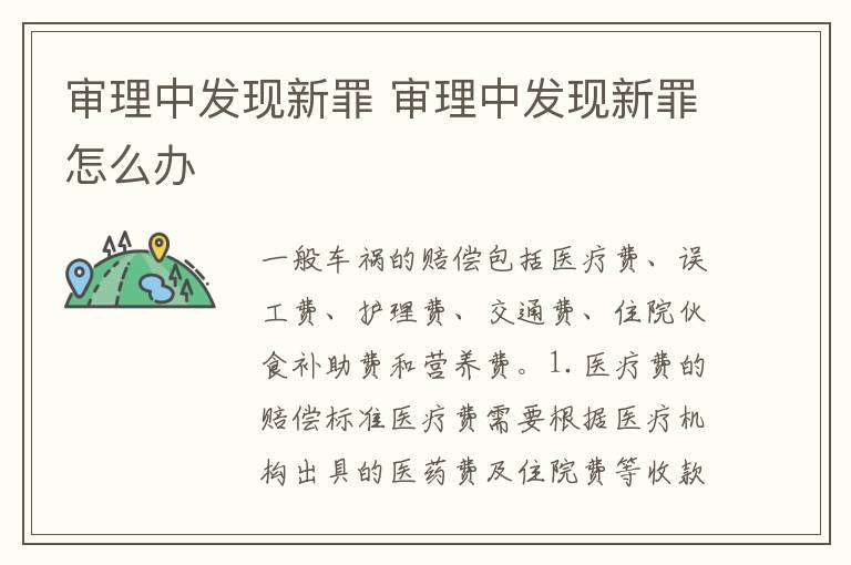 审理中发现新罪 审理中发现新罪怎么办