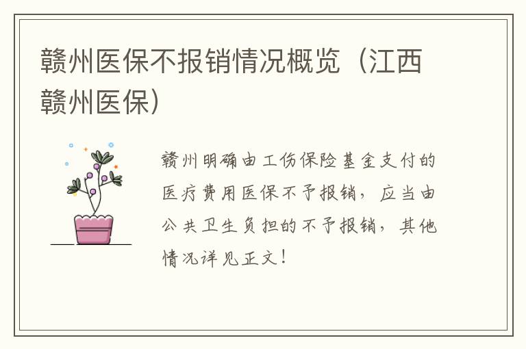 赣州医保不报销情况概览（江西赣州医保）