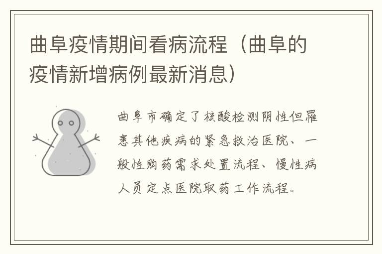 曲阜疫情期间看病流程（曲阜的疫情新增病例最新消息）