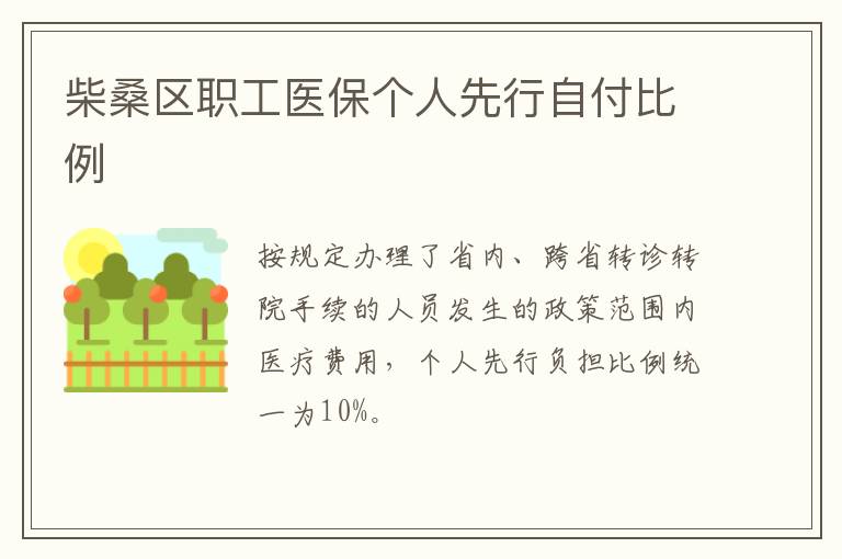 柴桑区职工医保个人先行自付比例