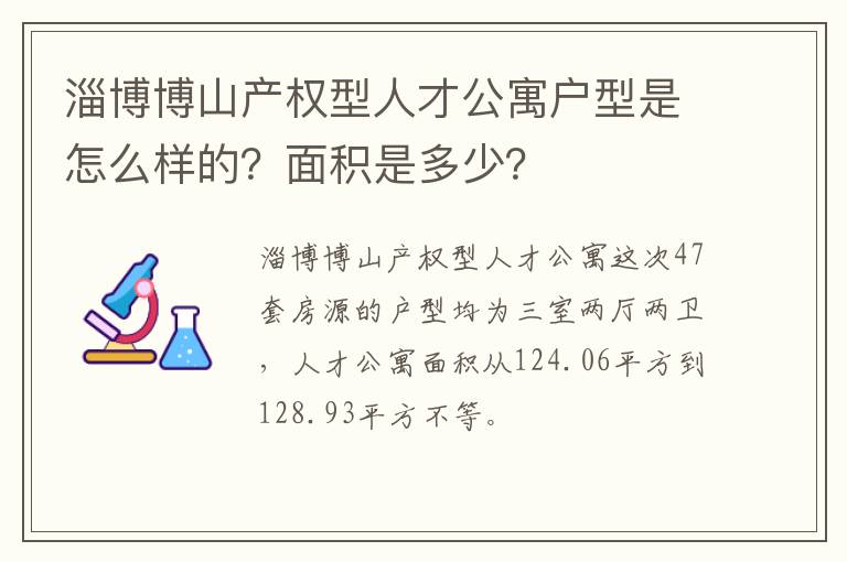 淄博博山产权型人才公寓户型是怎么样的？面积是多少？