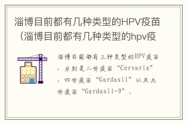 淄博目前都有几种类型的HPV疫苗（淄博目前都有几种类型的hpv疫苗接种）