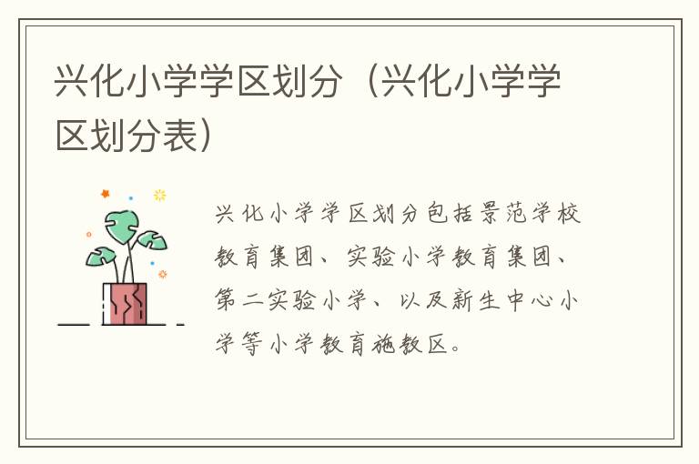 兴化小学学区划分（兴化小学学区划分表）
