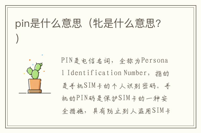 pin是什么意思（牝是什么意思?）