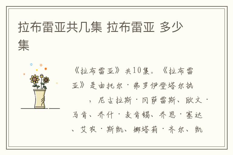 拉布雷亚共几集 拉布雷亚 多少集