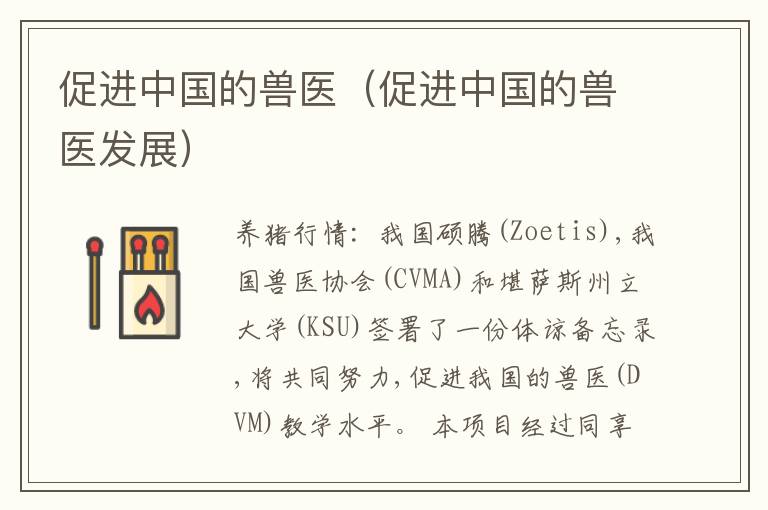 促进中国的兽医（促进中国的兽医发展）