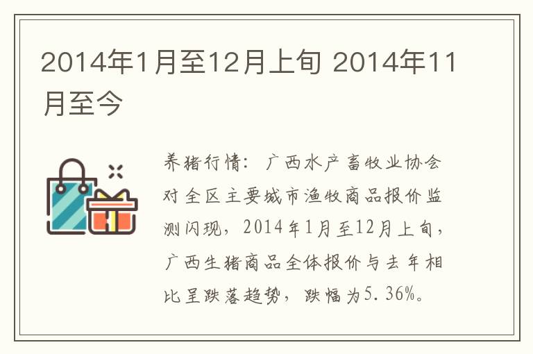 2014年1月至12月上旬 2014年11月至今