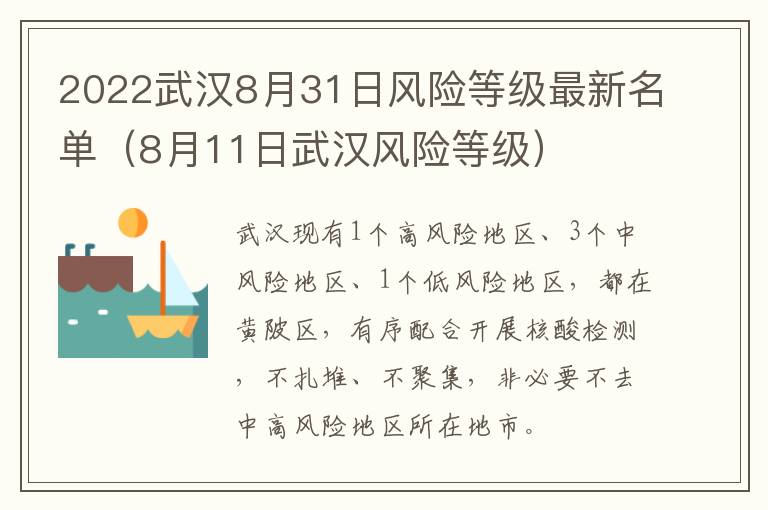 2022武汉8月31日风险等级最新名单（8月11日武汉风险等级）