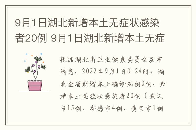 9月1日湖北新增本土无症状感染者20例 9月1日湖北新增本土无症状感染者20例
