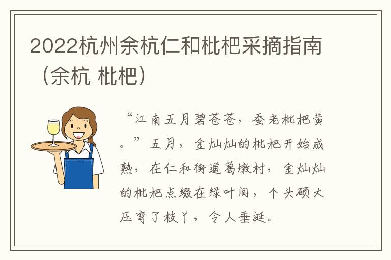 2022杭州余杭仁和枇杷采摘指南（余杭 枇杷）