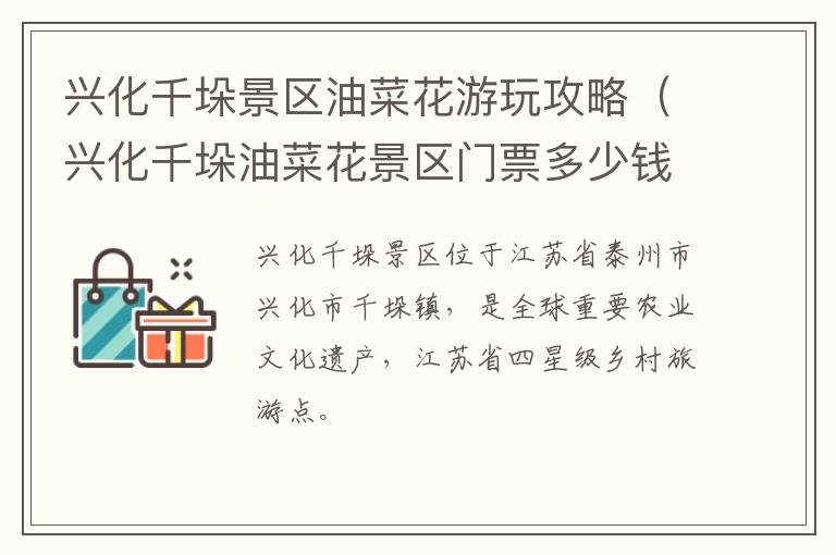 兴化千垛景区油菜花游玩攻略（兴化千垛油菜花景区门票多少钱）