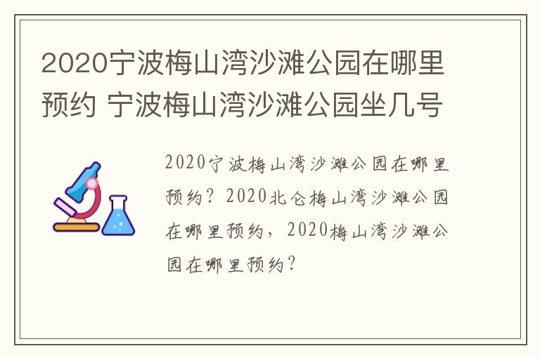 2020宁波梅山湾沙滩公园在哪里预约 宁波梅山湾沙滩公园坐几号线地铁